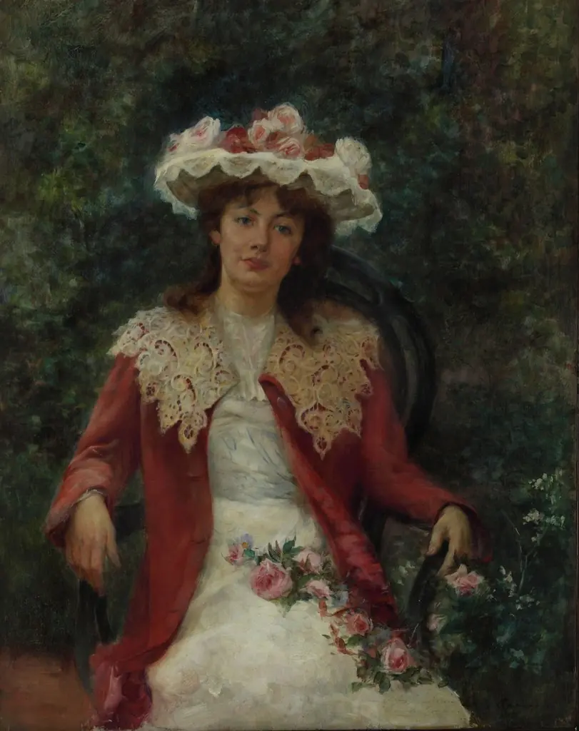 In the Garden, by Ernesto de la Cárcova, oil, 1902