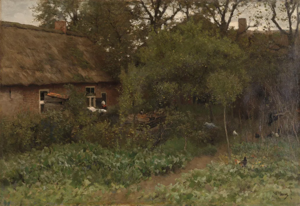 The Vegetable Garden, by Anton Mauve, oil