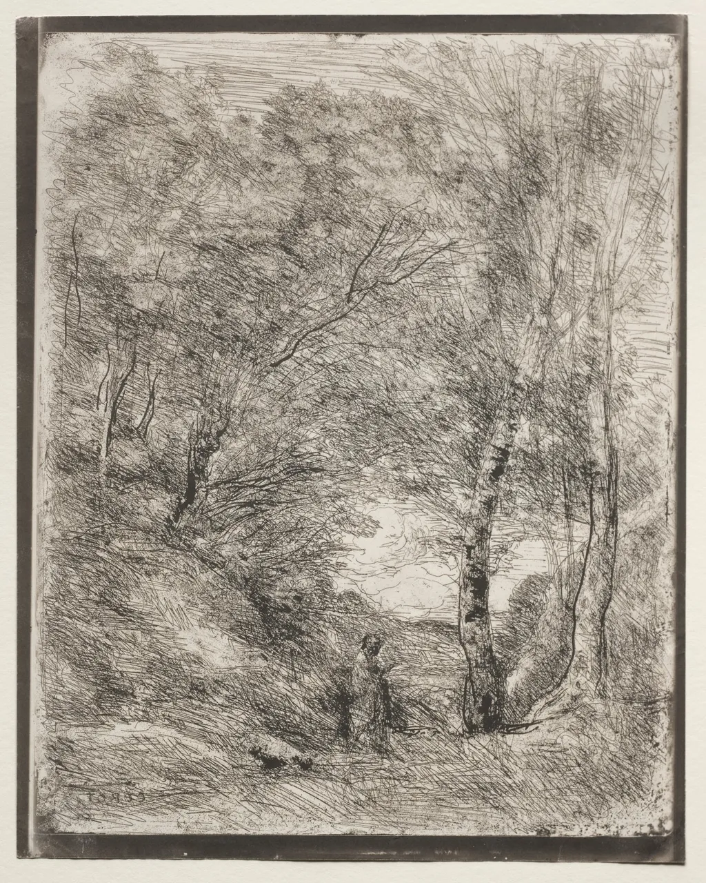 The Gardens of Horace, by Jean Baptiste Camille Corot, 1855