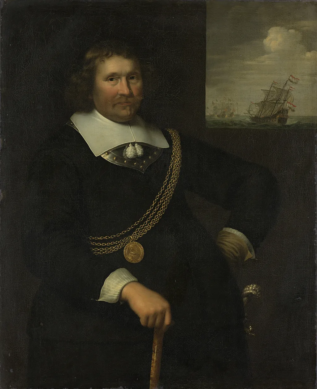 Jan Cornelisz Meppel (1609-69). Lieutenant-admiral of Holland and West-Friesland, by Jan Albertsz. Rotius, oil, 1661