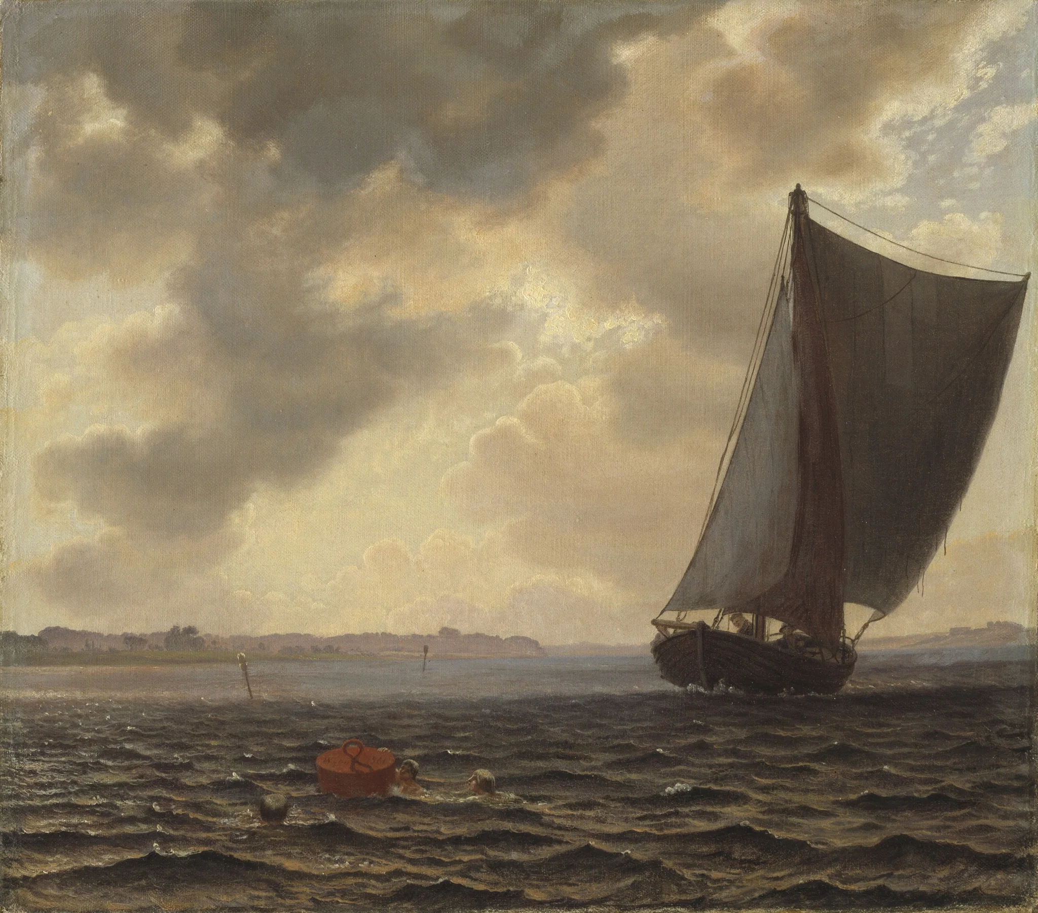 Sailing Boats in Guldborg Sound, detail