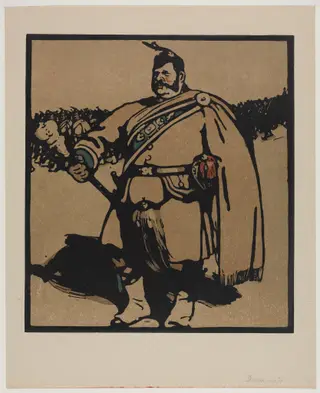 London Types: The Drum Major, by William Nicholson, 1898