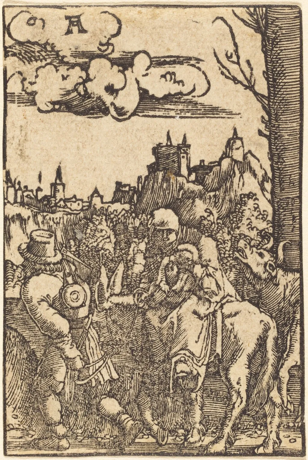 The Flight into Egypt, by Albrecht Altdorfer, ink, 1513