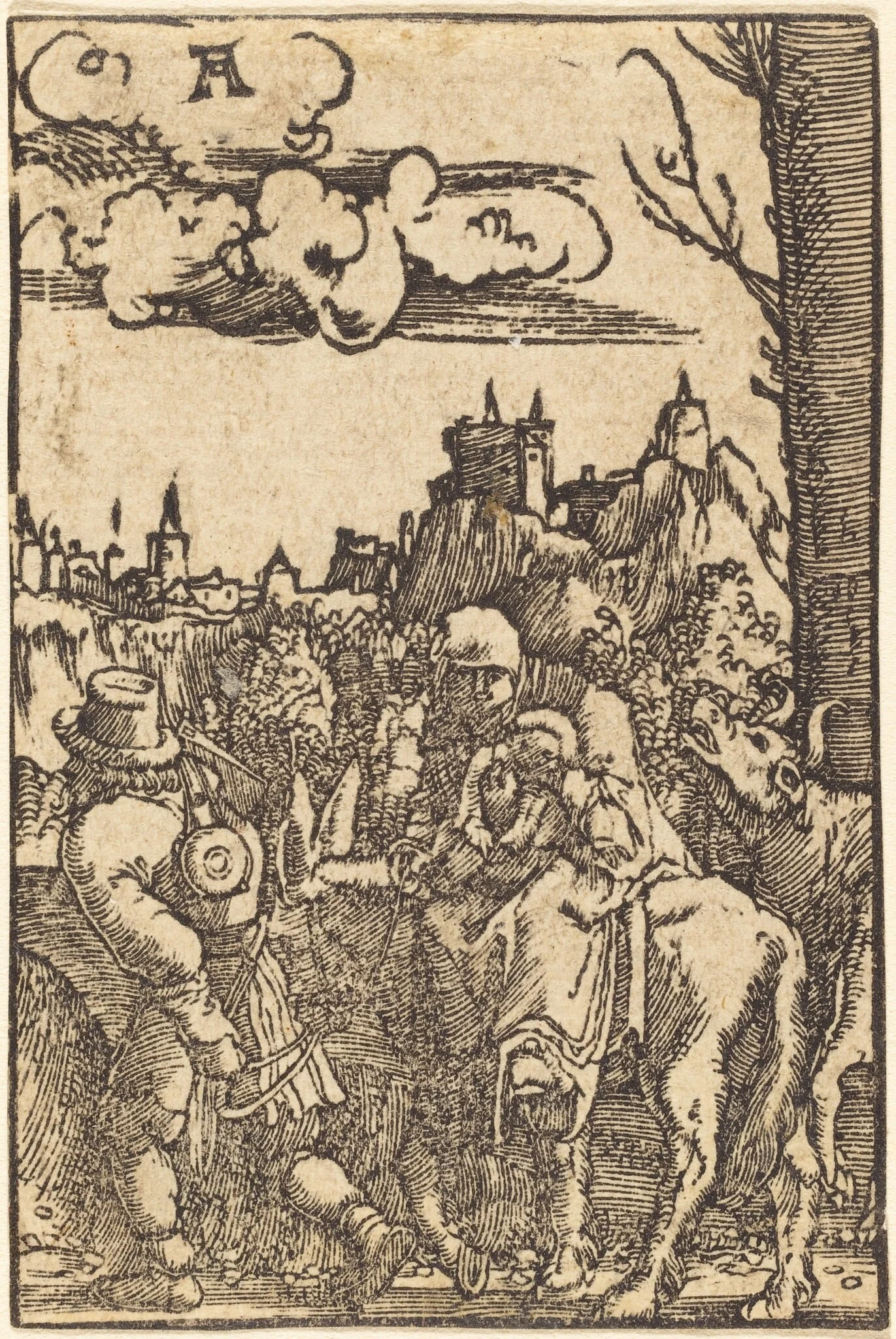The Flight into Egypt, detail