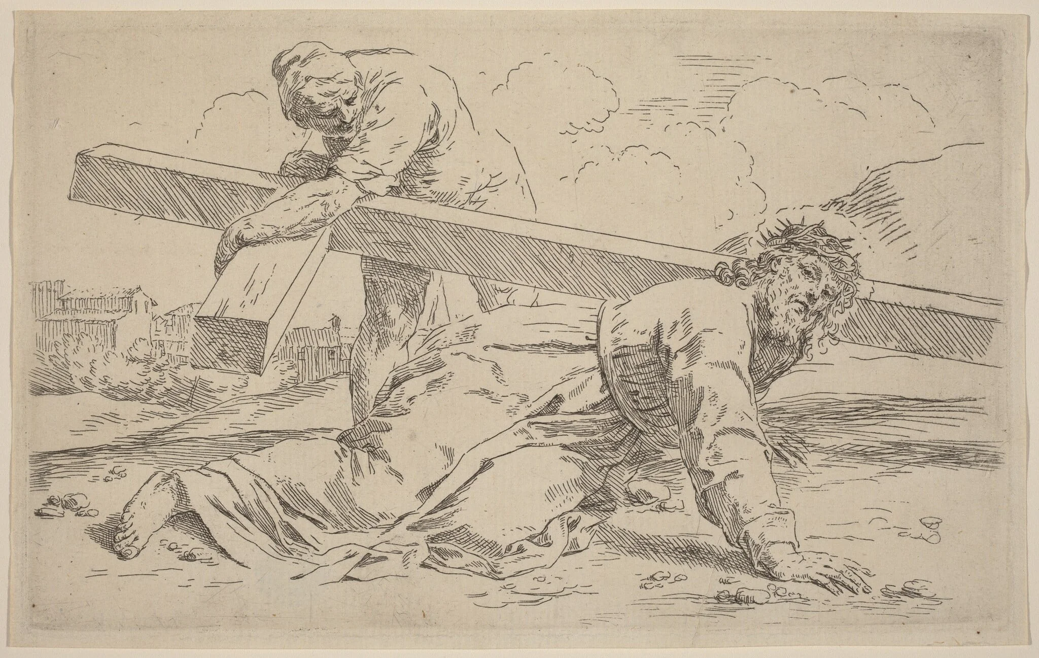 The Carrying of the Cross, detail