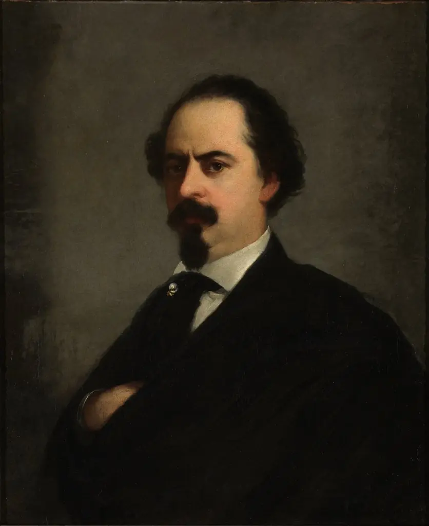 Autorretrato, by Lucas Velázquez, oil, 1860