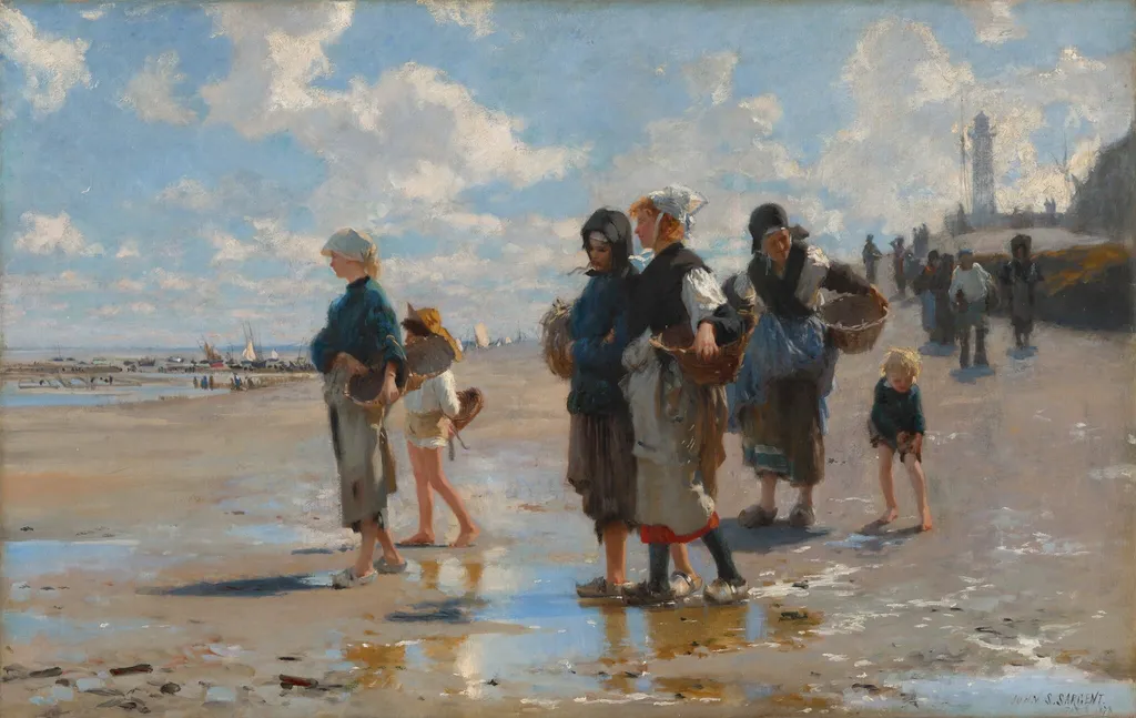 En route pour la pêche (Setting Out to Fish), by John Singer Sargent, oil, 1878