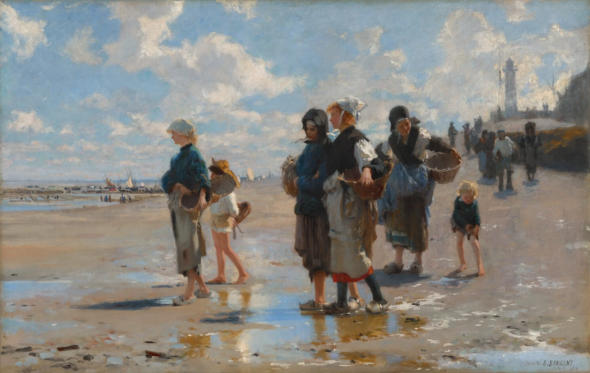 En route pour la pêche (Setting Out to Fish), detail