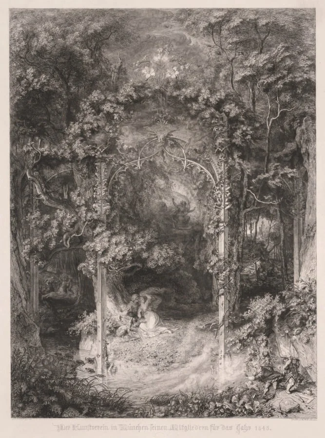 The Forest Maiden, detail
