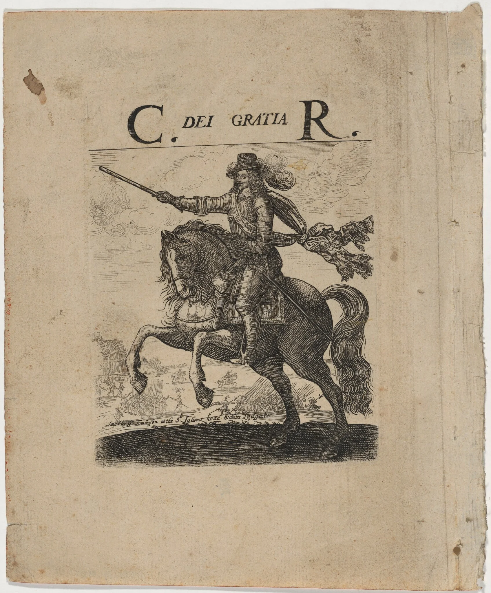 Charles I on Horseback, detail
