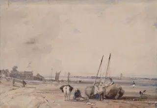 Eu, Normandy, by William Collins, watercolor, 1810