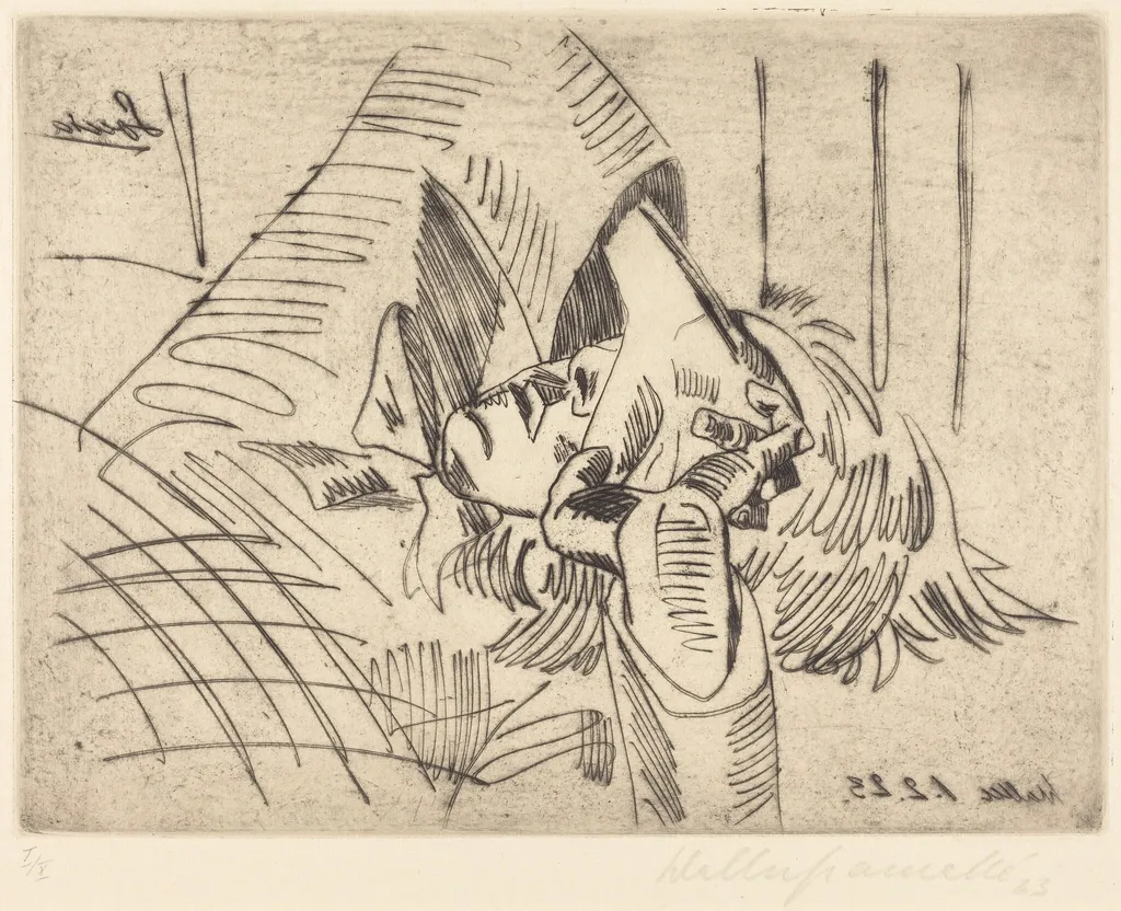 Sonia, by Walter Gramatté, ink, 1923