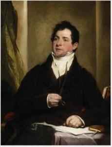 Portrait of Thomas Moore (1779-1852), Poet, detail