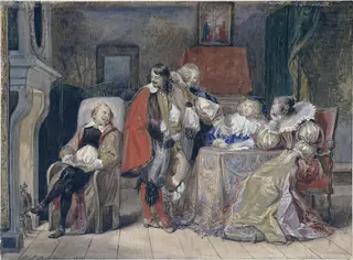 Untitled, by Paul Delaroche, watercolor, 1832