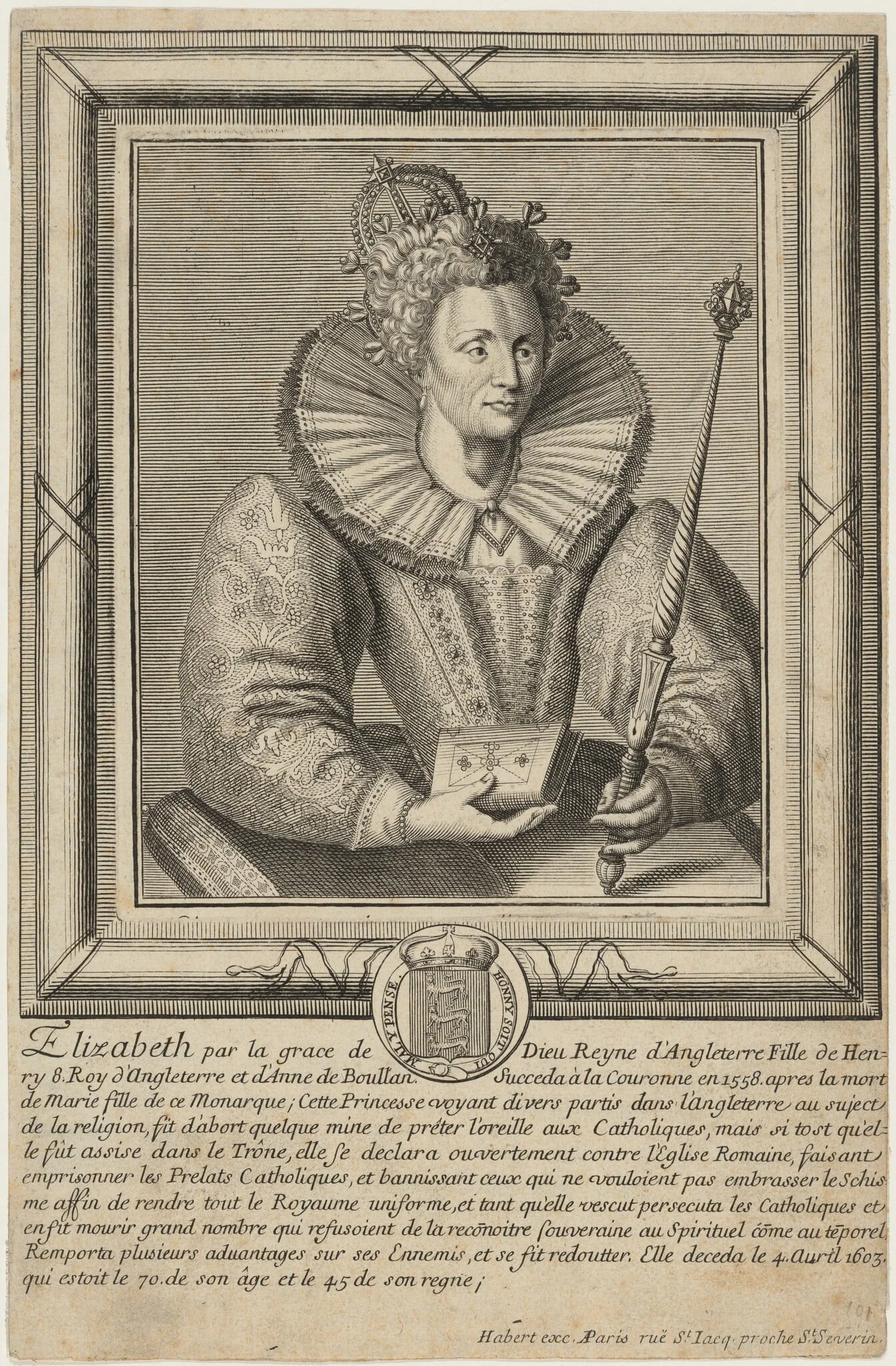 Queen Elizabeth, detail