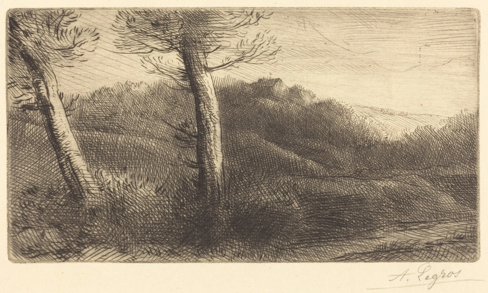 Sunset (Coucher du soleil), detail