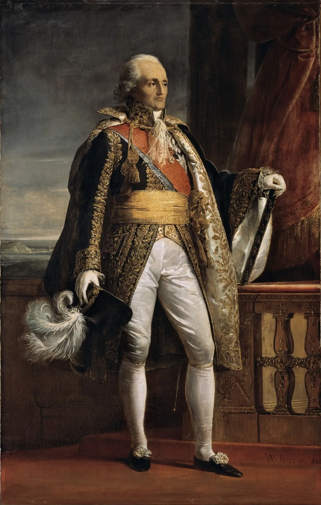 Bon Adrien Jeannot de Moncey, Duc de Conegliano, Marshal of France, by Jacques-Luc Barbier-Walbonne, oil, 1806