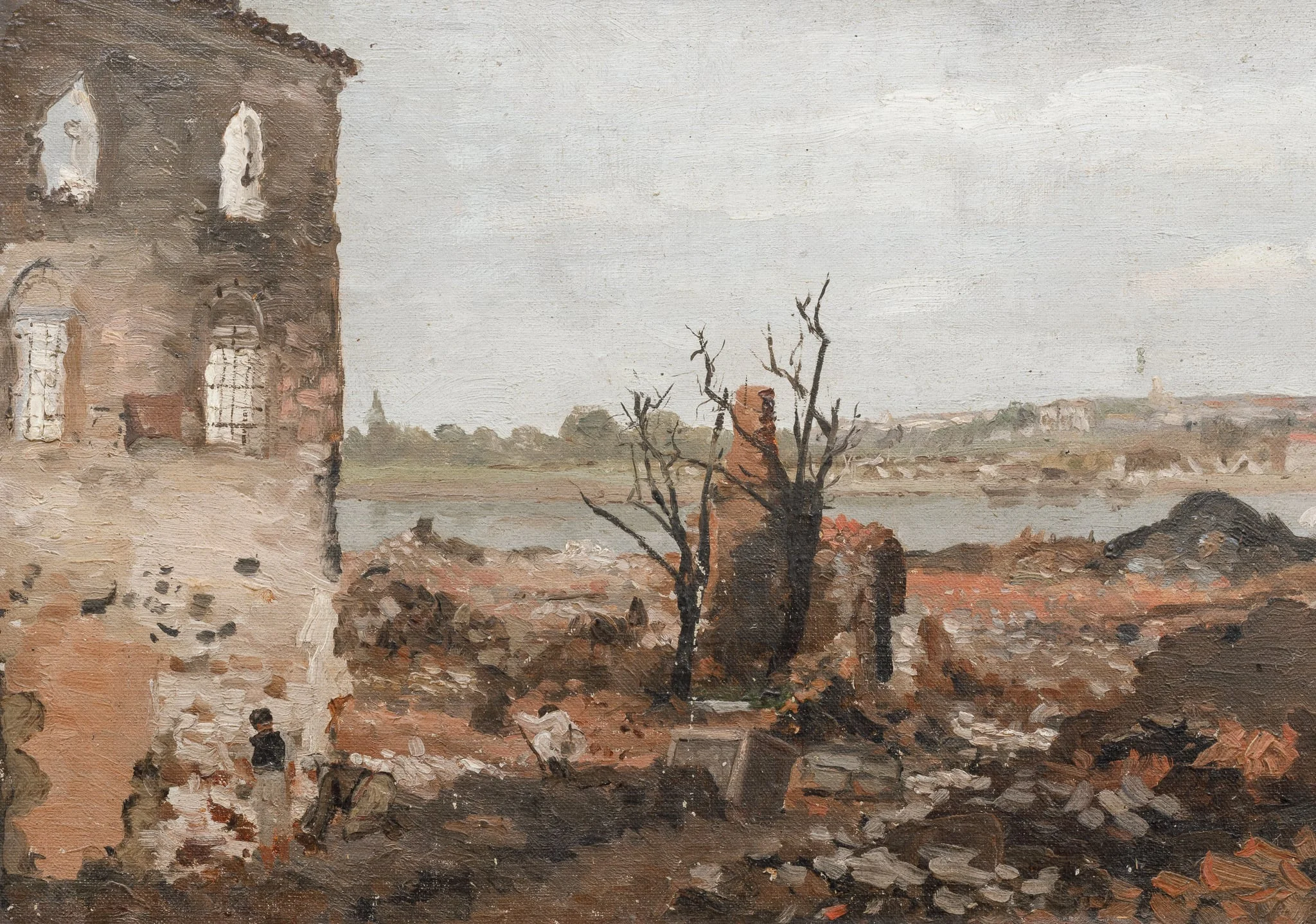 Ruine pe malul Dunării, detail