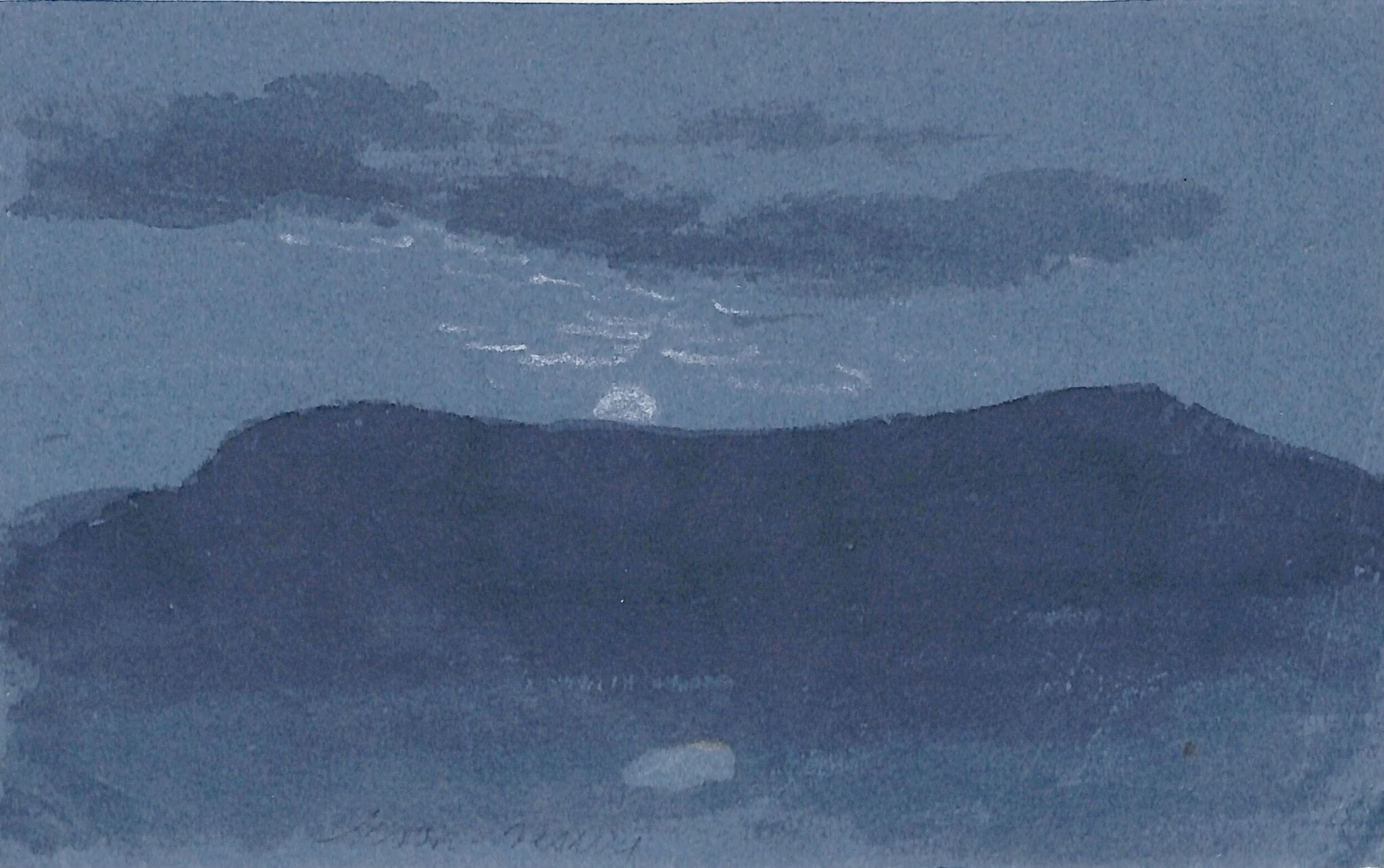Moonlit Landscape, detail