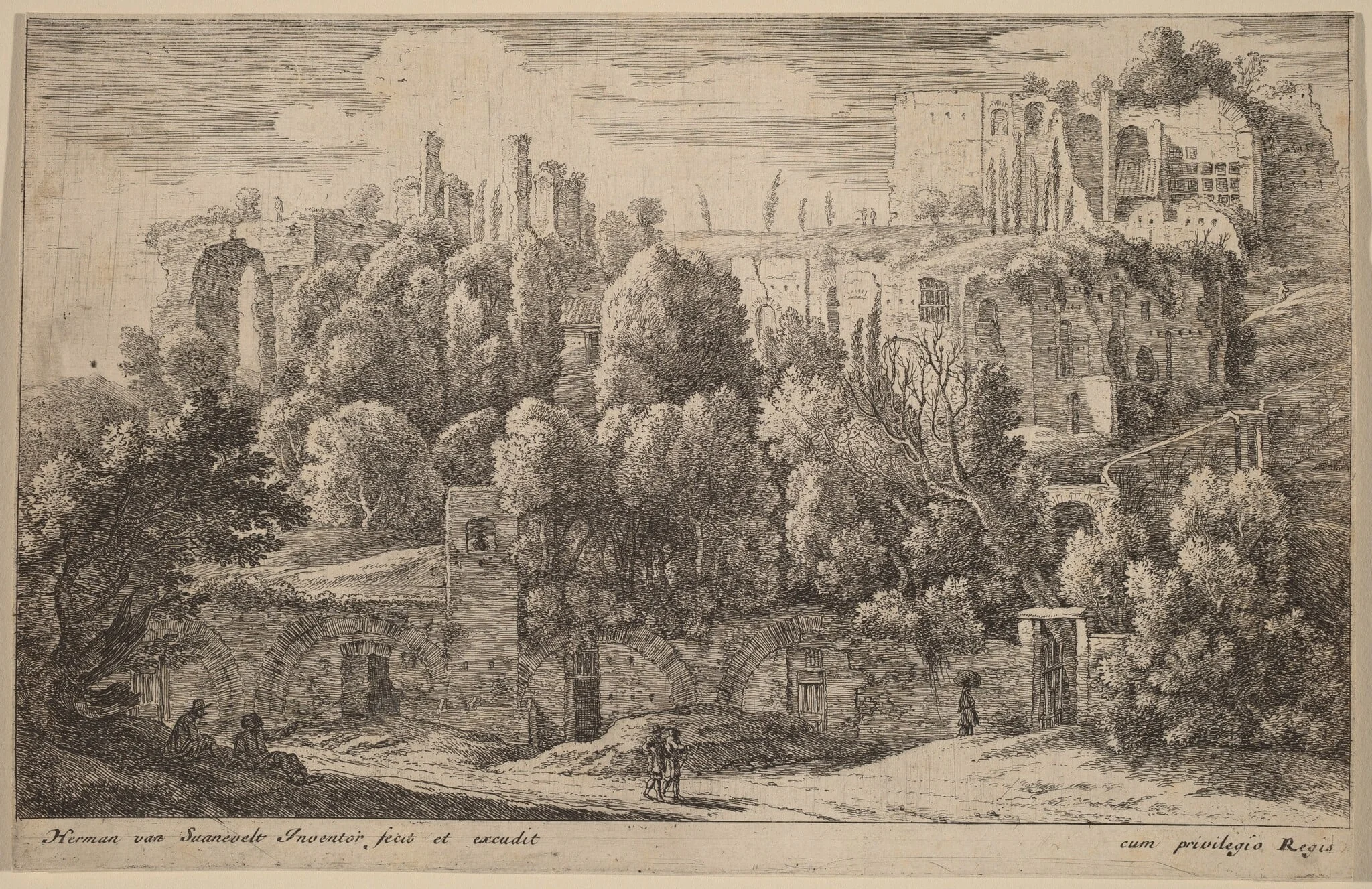 Antique Ruins of an Amphitheatre, detail