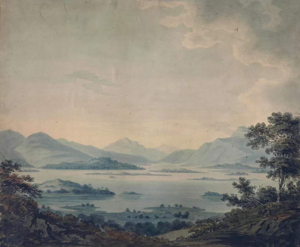 Loch Lomond, by Hugh William Williams, watercolor, 1805