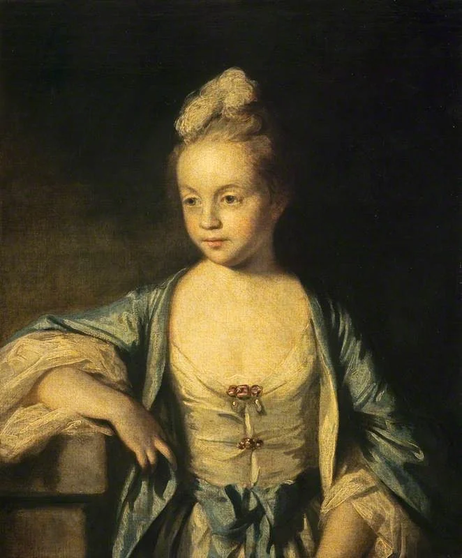 A Little Girl (possibly Lady Frances Scott, later Lady Douglas, 1750 - 1817), detail