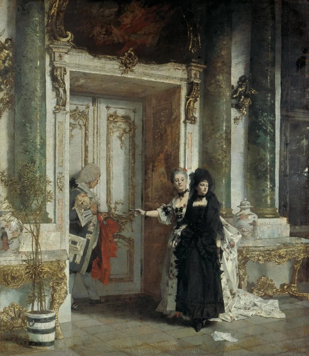 Zur Audienz, detail