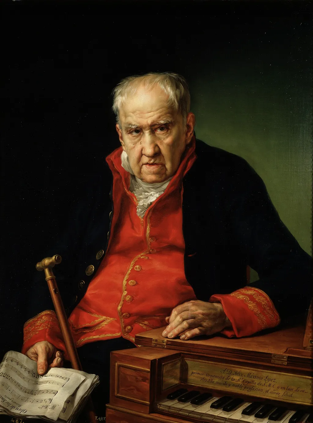 Félix Máximo López, First Organist of the Royal Chapel, by Vicente López Portaña, oil, 1820