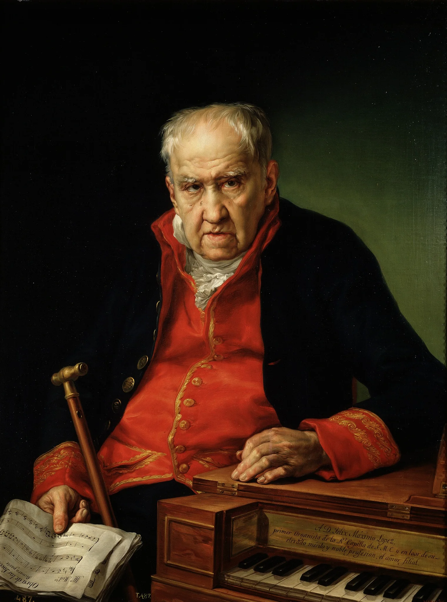 Félix Máximo López, First Organist of the Royal Chapel, detail