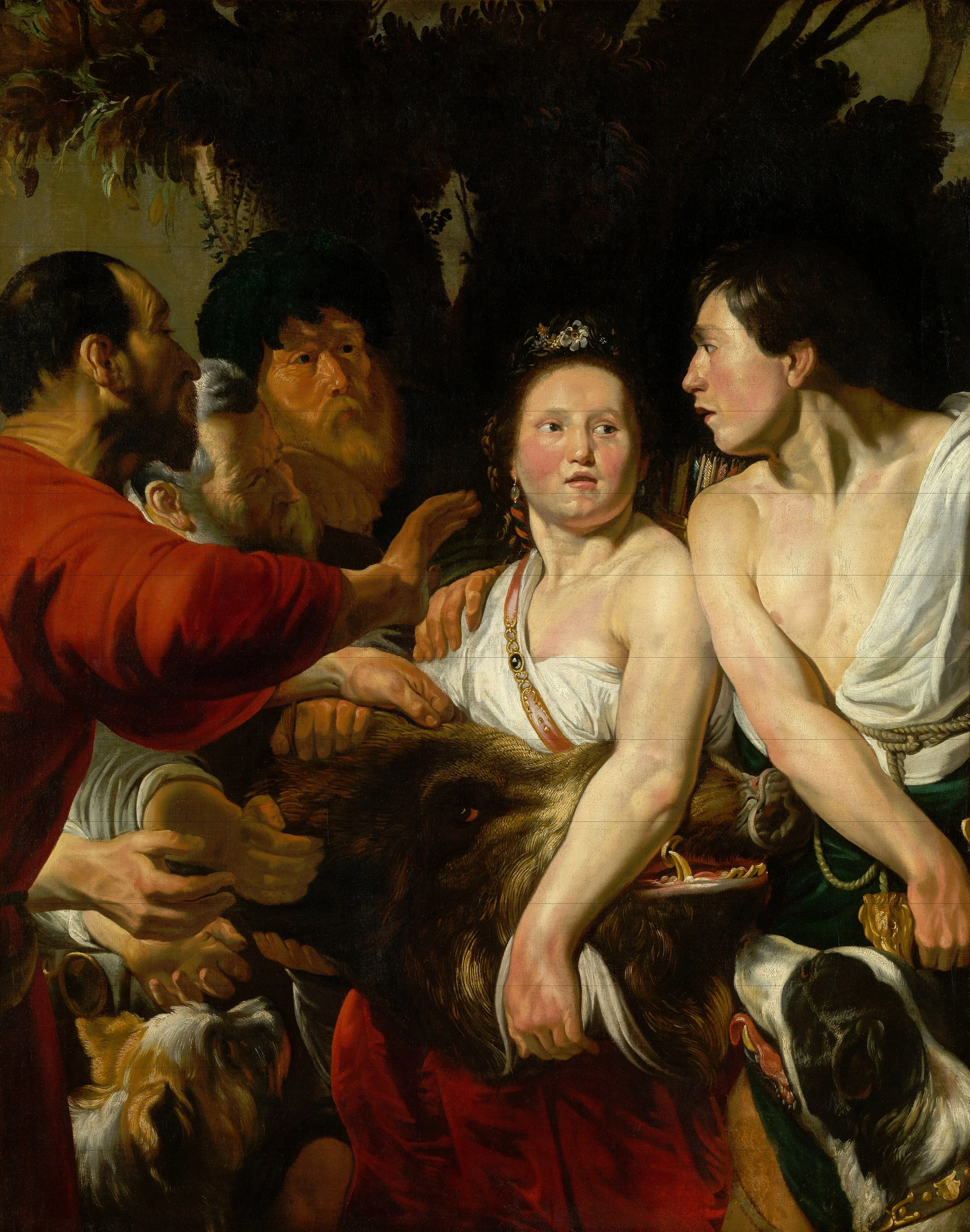 Meleager and Atalanta, detail