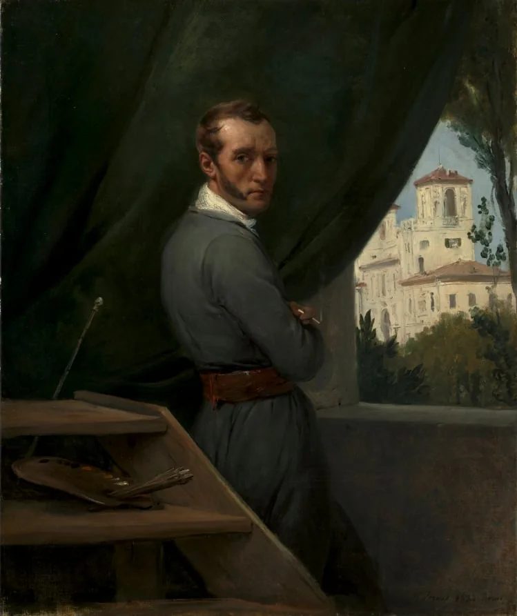 Self-Portrait in Rome, detail