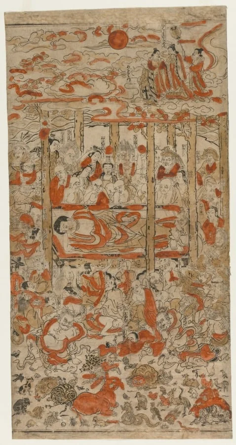 The Parinirvana of the Buddha, detail