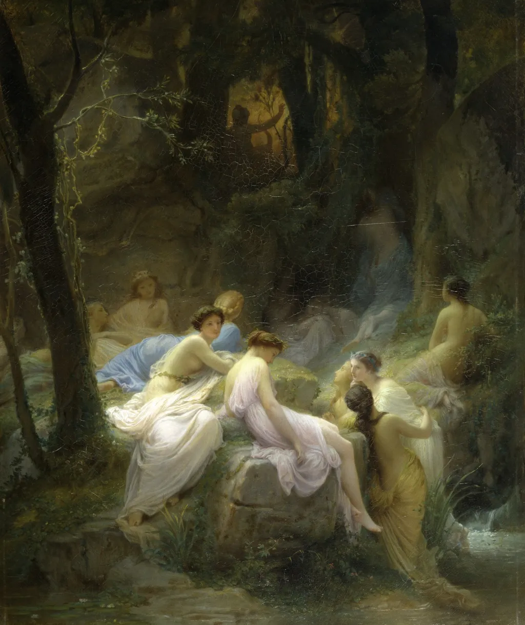 Nymphs Listening to the Songs of Orpheus, by Charles Jalabert, oil, 1853