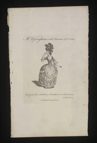 Mrs Lessingham in the character of Oriana, by J. Wenman, 1