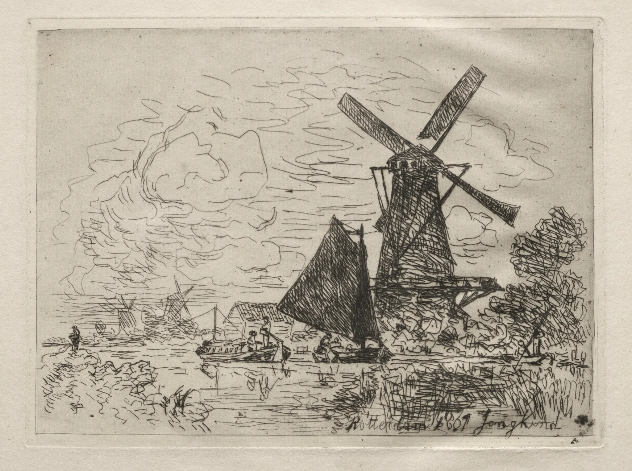 Windmills in Holland, detail