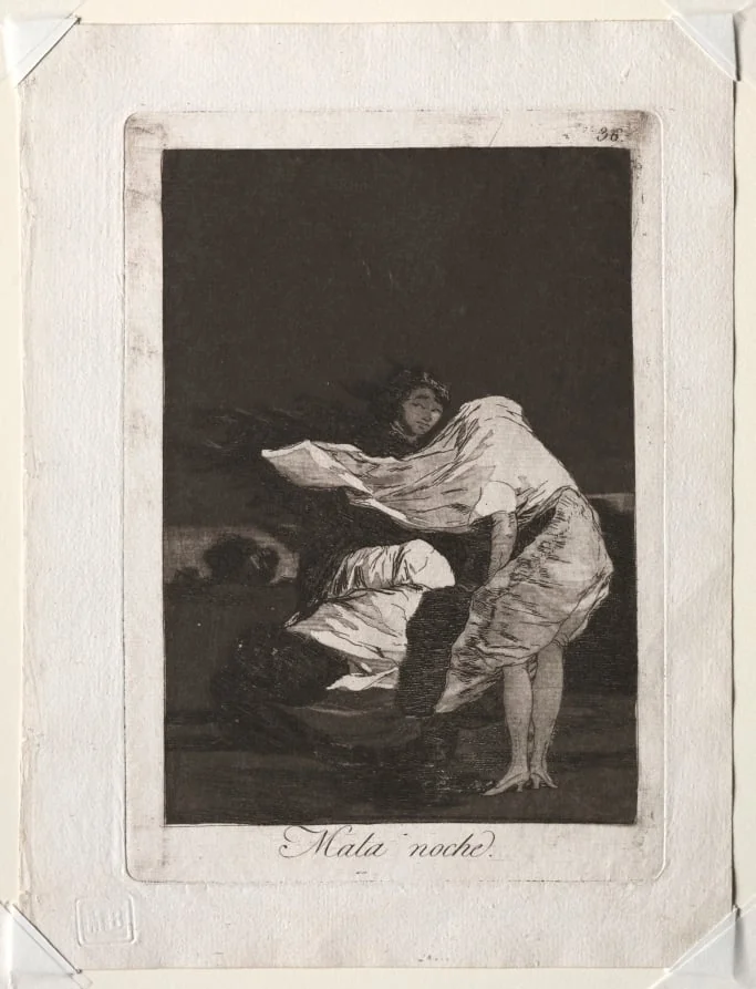 A Bad Night, Plate 36, detail