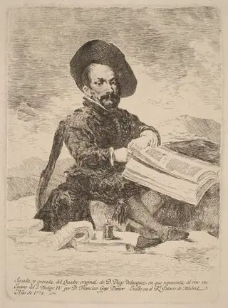 Un enano (A Dwarf), by Francisco de Goya, ink, 1778