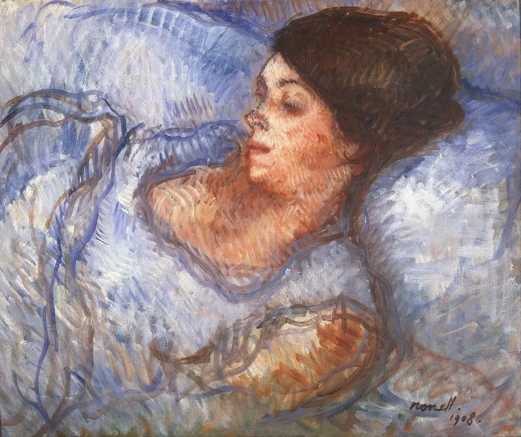 Study, by Isidre Nonell, oil, 1908
