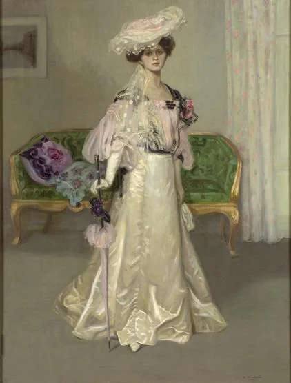 Porträt der Frau Elfy Cilly, detail