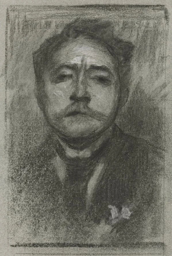Portrait of Jean Ajalbert, detail