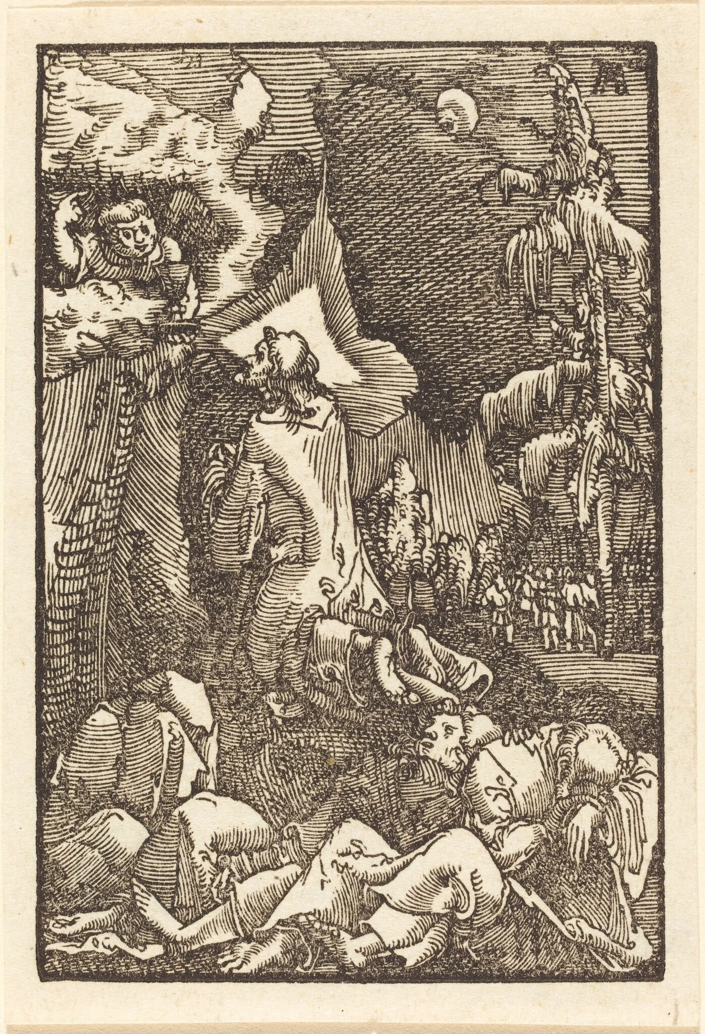 Christ on the Mount of Olives, detail