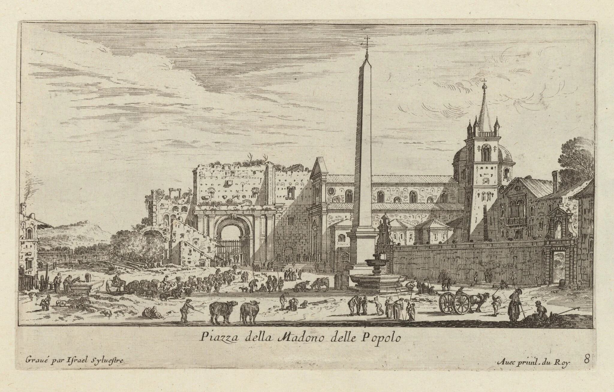 Piazza della Madono delle Popolo, detail