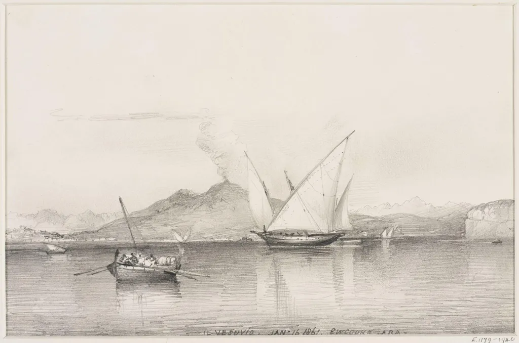 Il Vesuvio, by Edward William Cooke, 1861