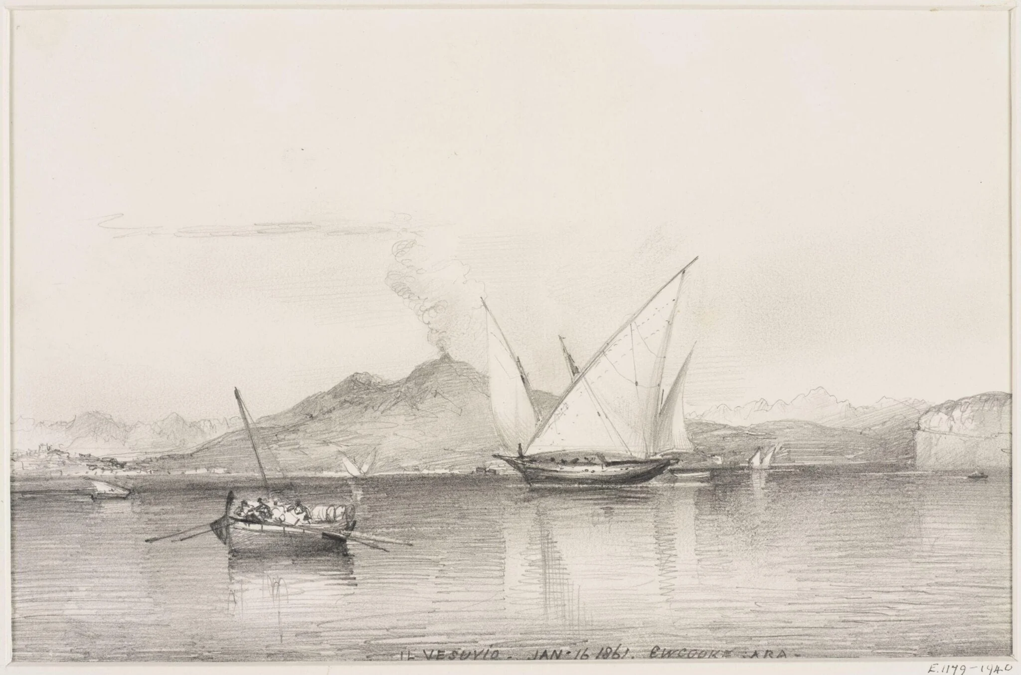 Il Vesuvio, detail