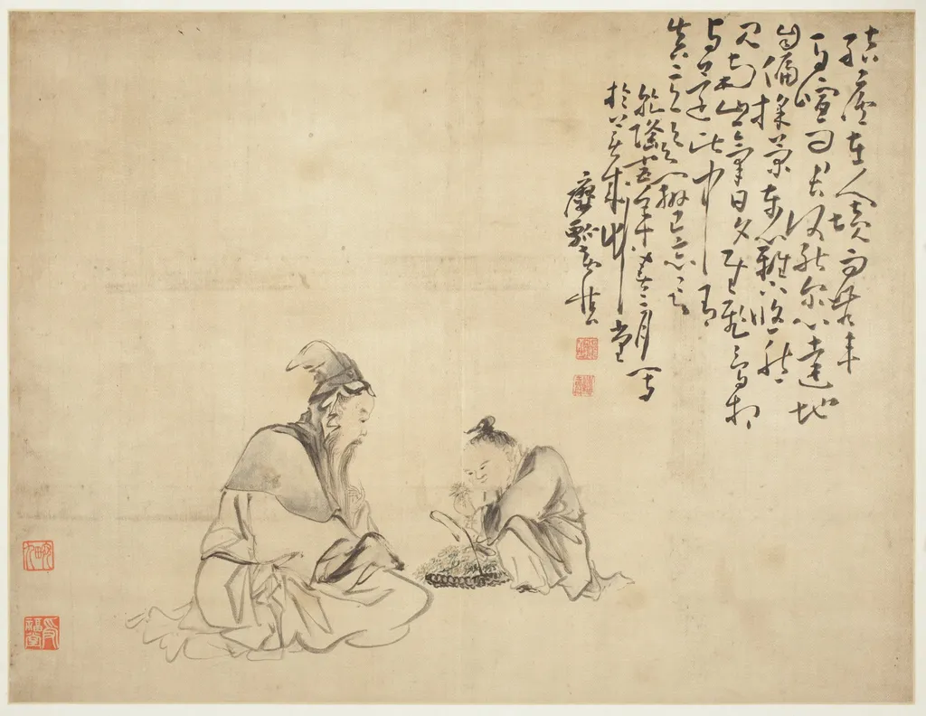 Landscapes and Figures: Figures, by Huang Shen, unspecified, 1750