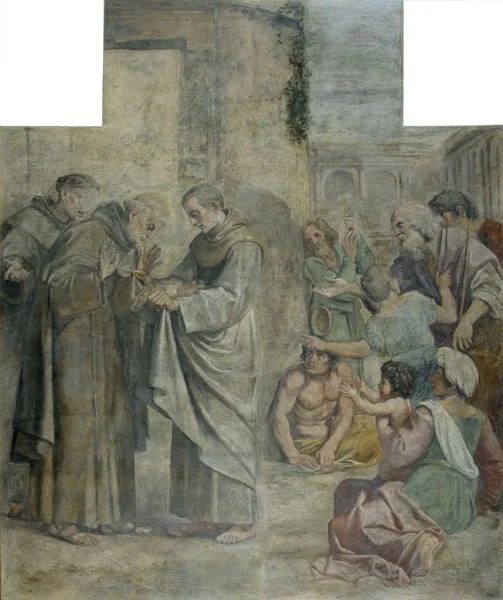 Miracle of the Roses, detail