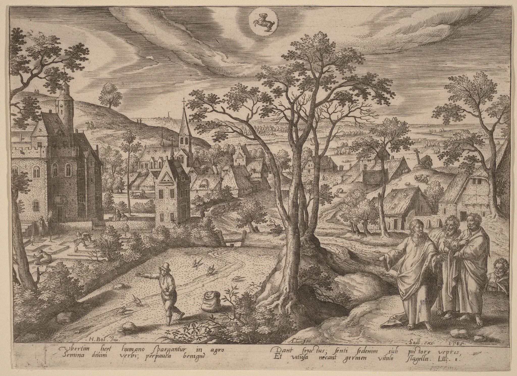The Parable of the Sower, detail