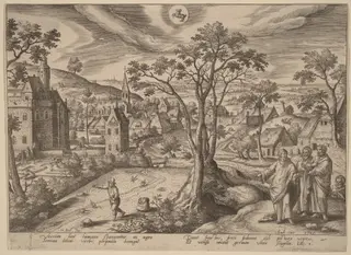 The Parable of the Sower, by Adriaen Collaert, ink, 1585