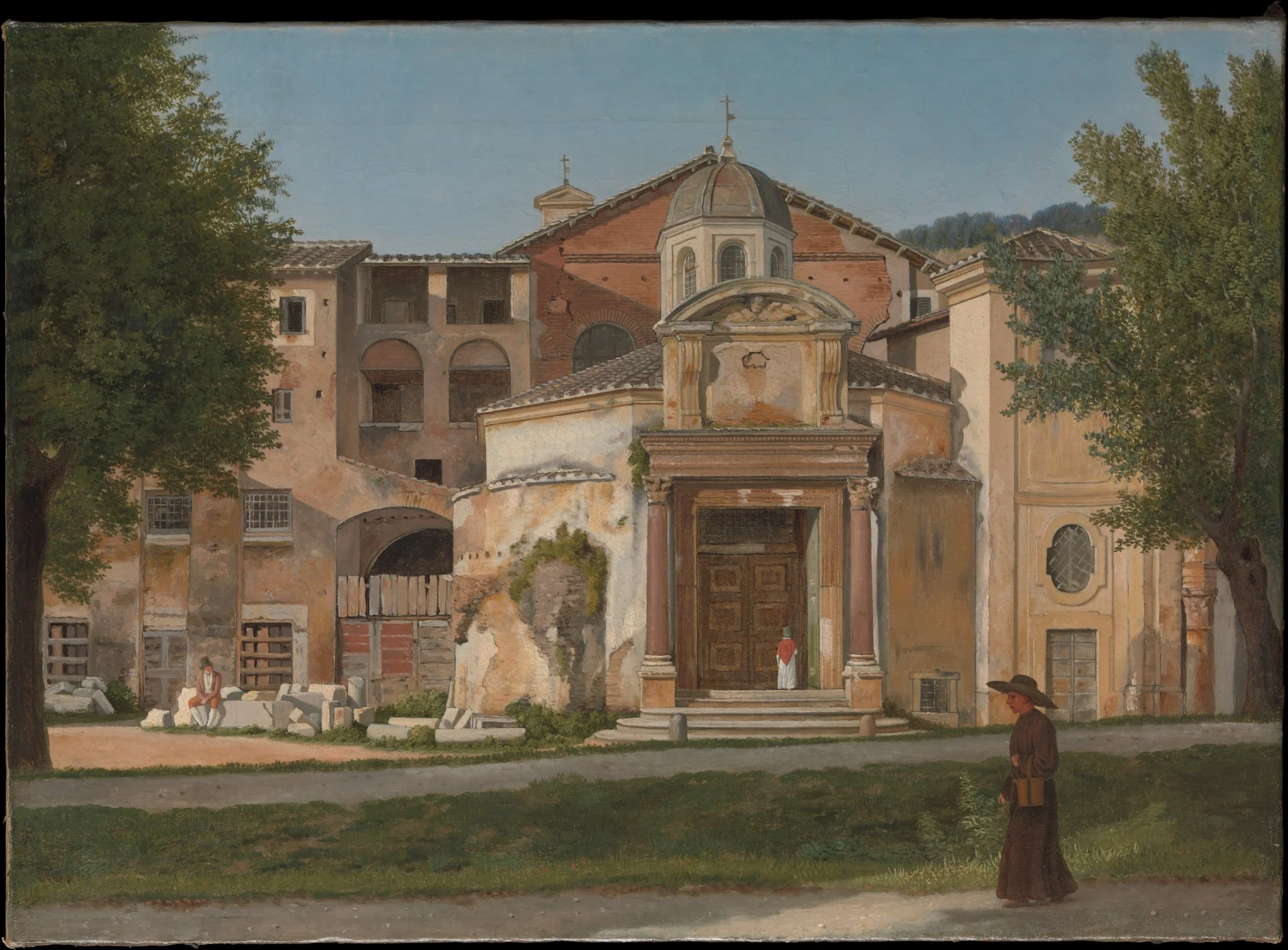 A Section of the Via Sacra, Rome (The Church of Saints Cosmas and Damian), detail