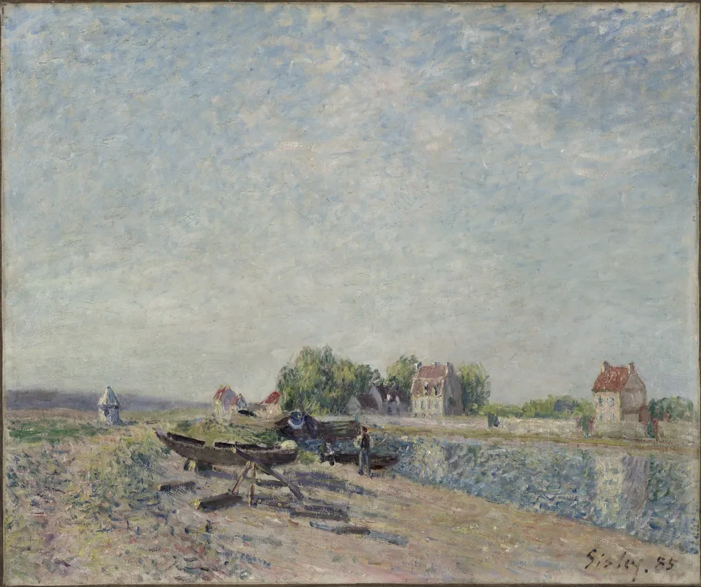 Saint-Mammès, Loing Canal, by Alfred Sisley, unspecified, 1893
